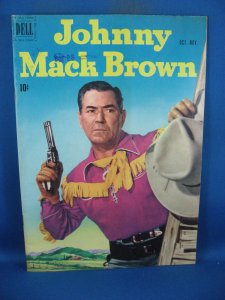 JOHNNY MACK BROWN 7 F VF PHOTO CVR DELL 1951 