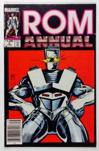 Rom Annual #2 NEWSSTAND (1983) 1st team app of Spaceknight Squadron