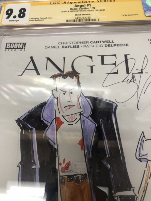 Angel (2022) # 1 (CGC 9.8 SS) Signed  Sketch  Scott Lobdell * Boom studios