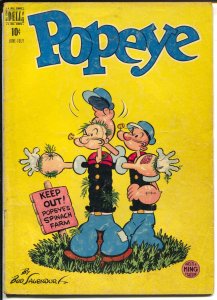 Popeye #7 1949-Dell-Bud Sagendorf art-scarecrow cover-VG-