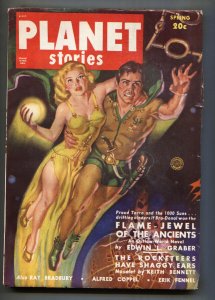 Planet Stories--Spring 1950--Ray Bradbury--Forever And The Earth--Pulp Magazine