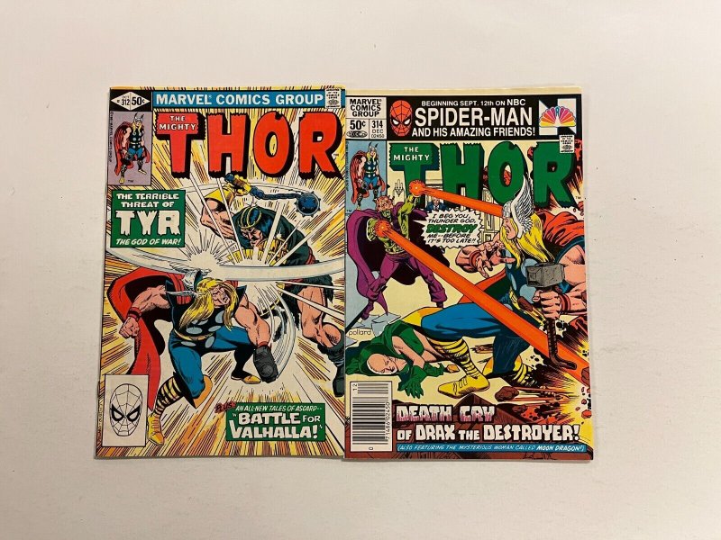 3 Mighty Thor Marvel Comics Books #312 314 315 3 SM11