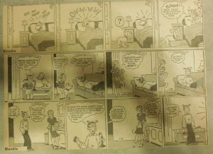 (312) Blondie Dailies by Chic Young from 1941  3 x 10 inches Complete Year !