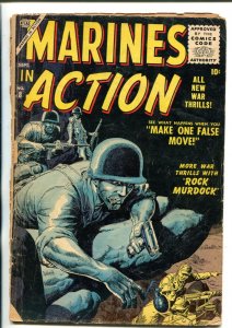 MARINES IN ACTION #8 ROCK MURDOCK - SEVERIN COVER '56 FR/G