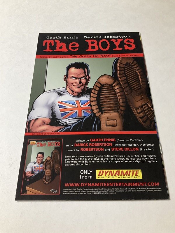 The Boys 26 Nm Near Mint Dynamite Comics