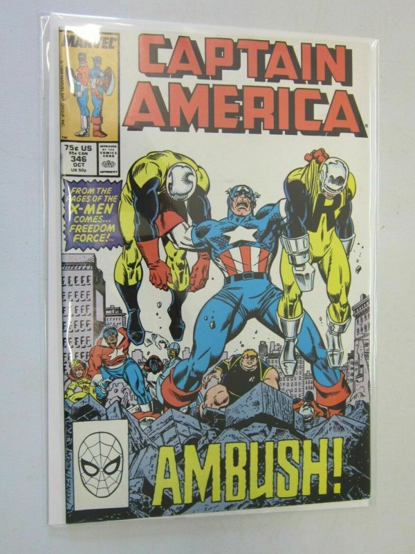 Captain America #346 Direct Edition 8.0 VF (1988)