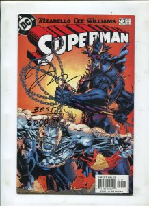 SUPERMAN #213 (9.2) SIGNED BY JIM LEE!