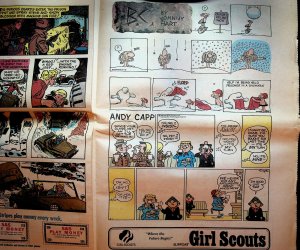Stars & Stripes Sunday Comics Section February 1 1981 Beetle Bailey
