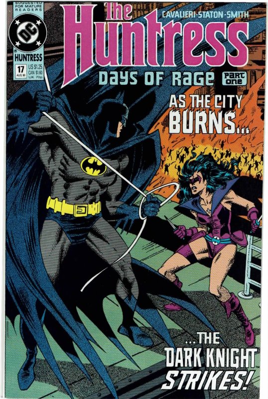 Huntress #17 Joe Staton Batman VF+