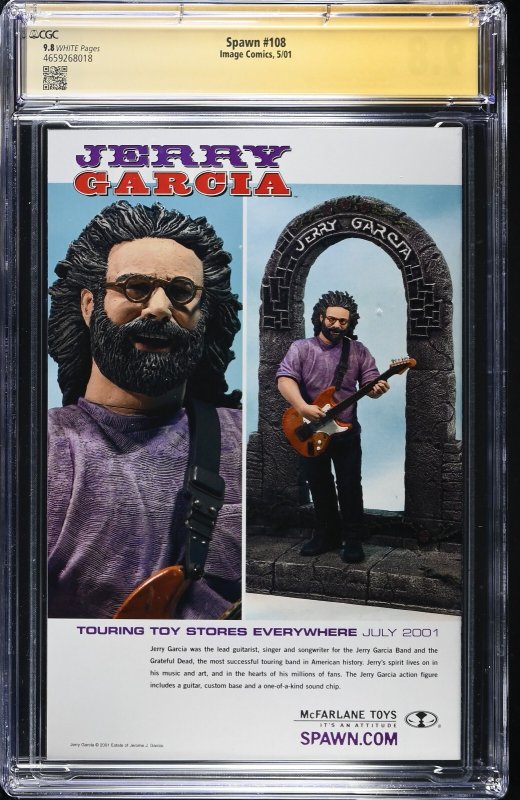 Spawn (2001) # 108 (CGC 9.8 SS) Signed Greg Capullo * Census = 2 * Image Comics