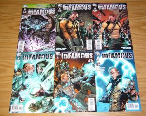 inFamous #1-6 VF/NM complete series based on the playstation video game - dc set