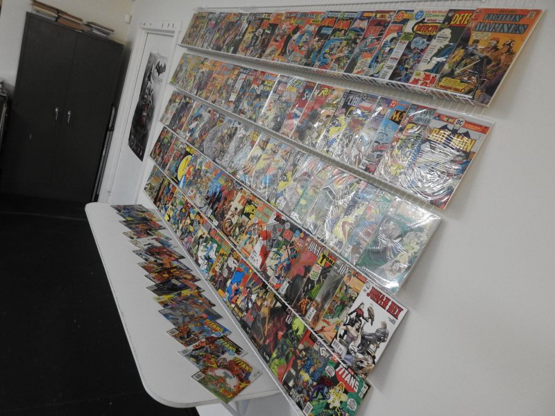 Huge Lot of 130+ Comics W/ Batman, Teen Titans, Superman Avg. VG/F Condition.