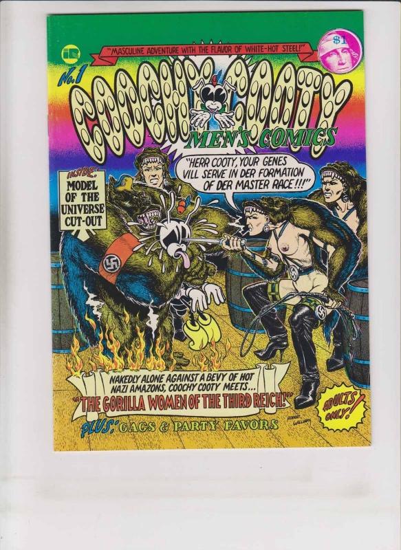 Coochy Cooty Men's Comics #1 VF/NM (2nd) print - robert williams - underground