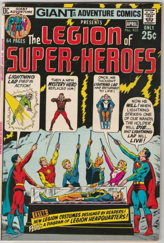 Adventure Comics #403 (Apr-71) NM- High-Grade The Legion Of Super-Heroes, Sup...