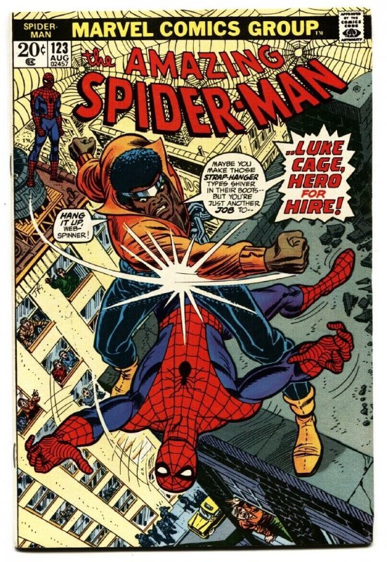 Amazing Spider-Man #123 Comic Book-Marvel Comics-Luke Cage Cubierta 