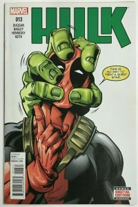 HULK#13 VF/NM 2015 VS DEADPOOL MARVEL COMICS