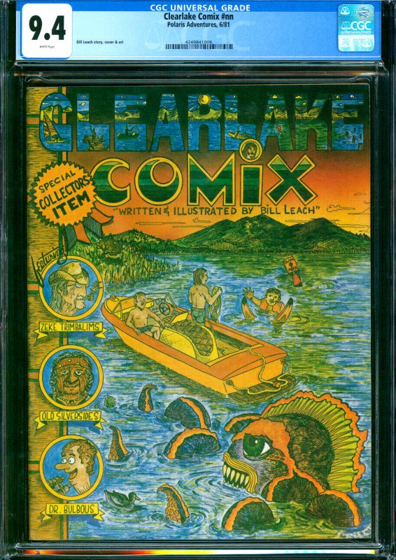 Clearlake Comix #NN Polaris Adventures 1981 CGC 9.4 Rare Underground