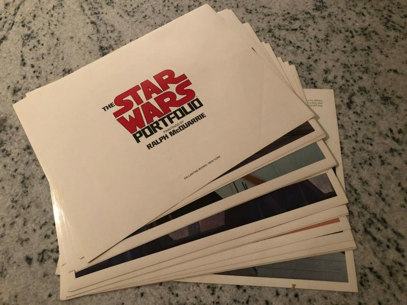 The Star Wars Portfolio By Ralph McQuarrie 1977 Print Set Production Paint JF30