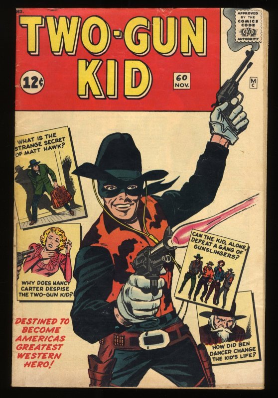 Two-Gun Kid #60 VG+ 4.5 1st Appearance New Two-Gun Kid!