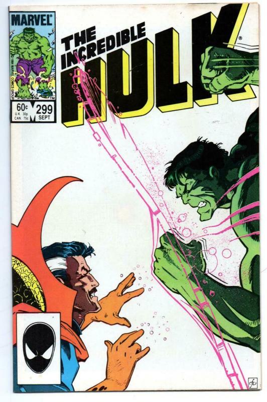 HULK #299, VF/NM, Incredible, Bruce Banner, Dr Strange, 1968 1984, Marvel 