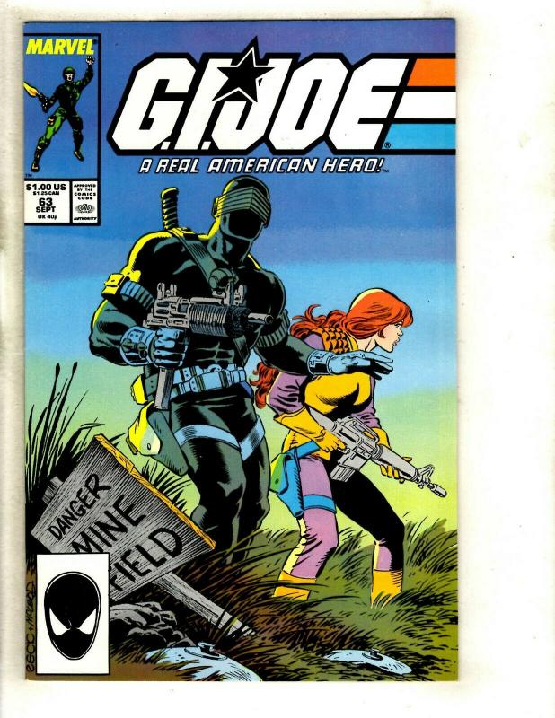 12 GI Joe Comics Marvel # 31 53 58 43 55 56 57 59 60 61 62 63 Snake Eyes DS1