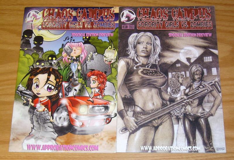 Chaos Campus: Sorority Girls vs. Zombies #1-2 VF/NM complete series - bad girls