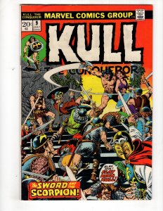 Kull the Conqueror #9 (VF) 1973 MARVEL Bronze Age SWORD & SORCERY