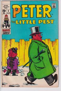 PETER THE LITTLE PEST #3 (Mar 1970) VG+ 4.5 cream to white, see description.
