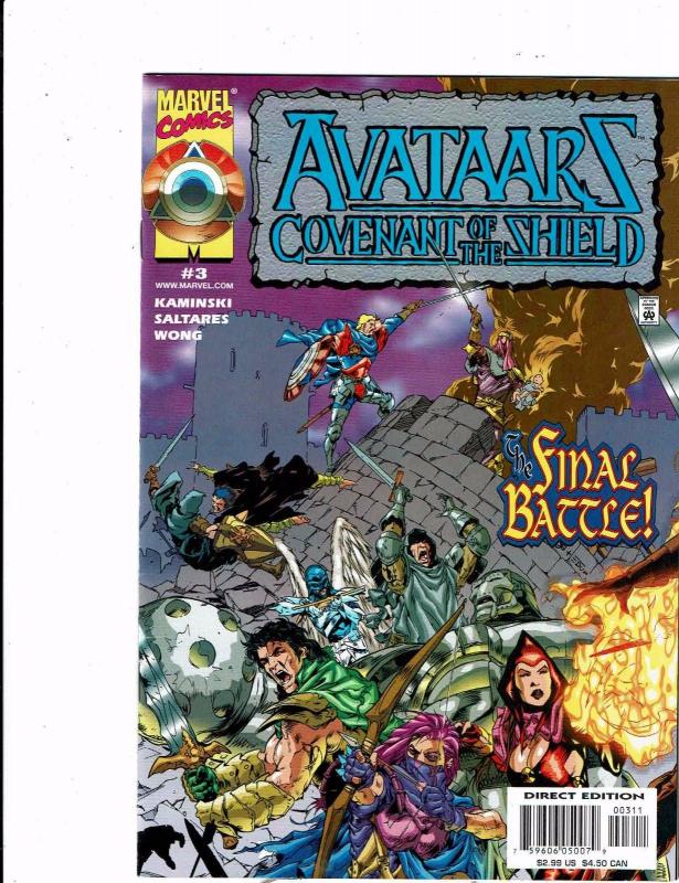 Lot of 2 Avataarz Covenant of the Shield Marvel Comic Books #2 3 BH51