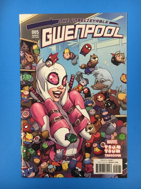 Unbelievable Gwenpool #5 Variant - Tsum Tsum Takeover - Lupacchino Cover (2016)