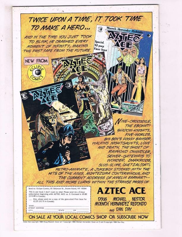 Crossfire #1 VF Eclipse Comics Comic Book Evanier DE19