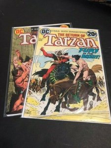 DC Comics LOT OF 2 The Return of Tarzan #220 Þ ~ Fine (596Jr) 