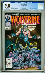 Wolverine #1 (1988) CGC 9.8! White Pages!