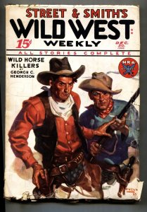 WILD WEST WEEKLY--Dec 20 1935--PULP--Fred Lovell cover art