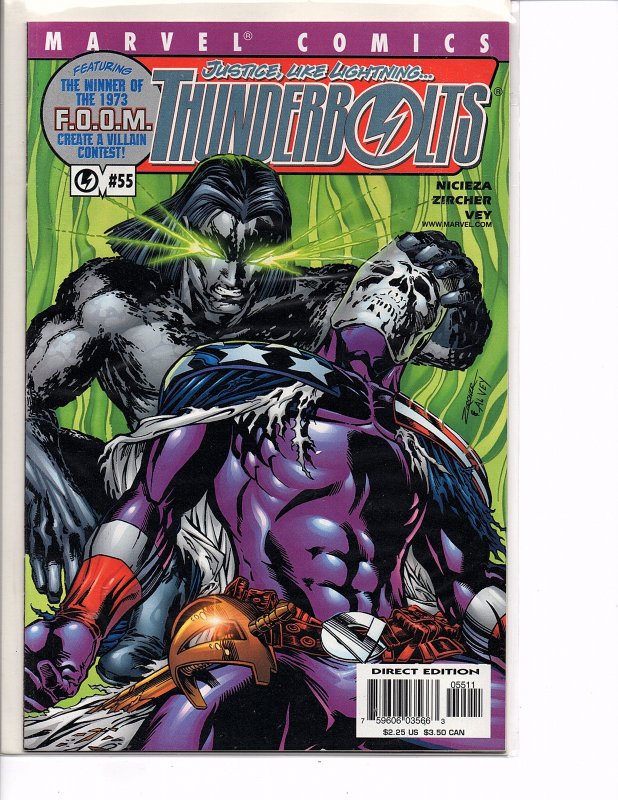 Marvel Comics Thunderbolts #55 Mike Deodato, Jr. Wrap Around Cover