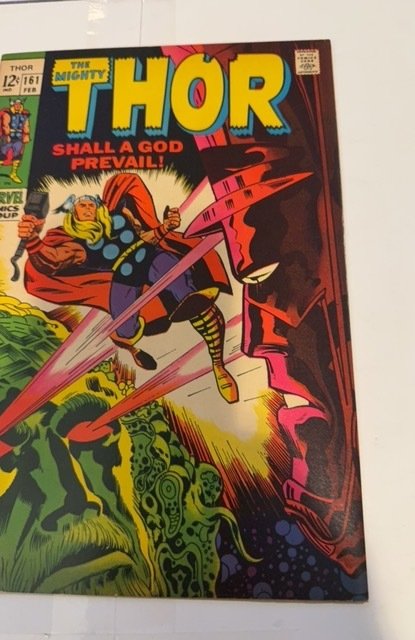 Thor #161 (1969) Shall a god prevail Moderate foxxing/Brownig