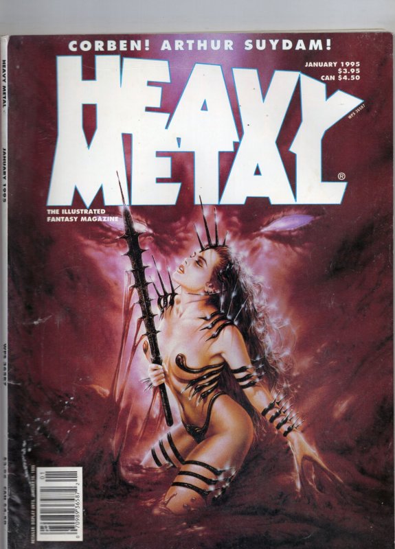 Heavy Metal Magazine #6 (1995)Mammoth Inc Comic Magazine Jan Grade VG+ 4.5