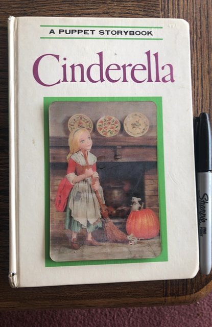 Rare 1970s Cinderella, puppet story book, 3-D, art by IZaWA