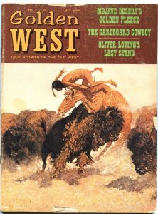 GOLDEN WEST-MAY 1966-REMINGTON INDIAN BUFFALO HUNT COVER-CHEYENNE