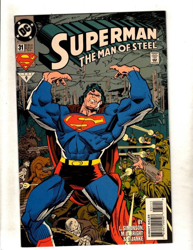 12 Superman Man Of Steel DC Comics # 30 (2) 31 32 33 34 35 36 121 123 125 0 J329