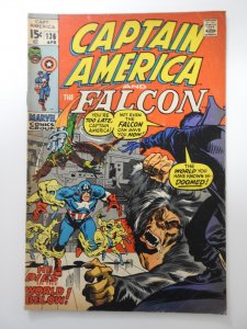 Captain America #136 (1971) The World Below! Solid VG- Condition!