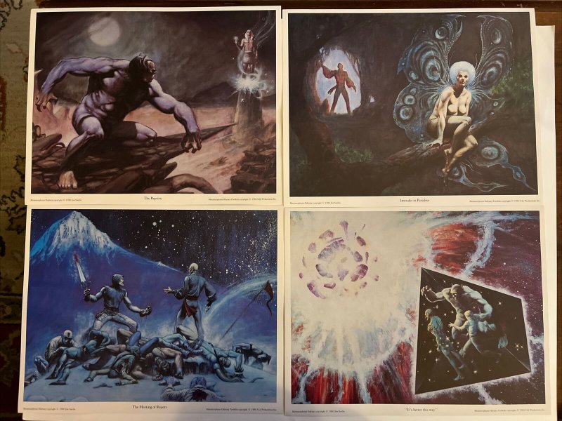 Metamorphosis Odyssey Portfolio  4 Color Prints 1980  Meeting Of Slayers + More 