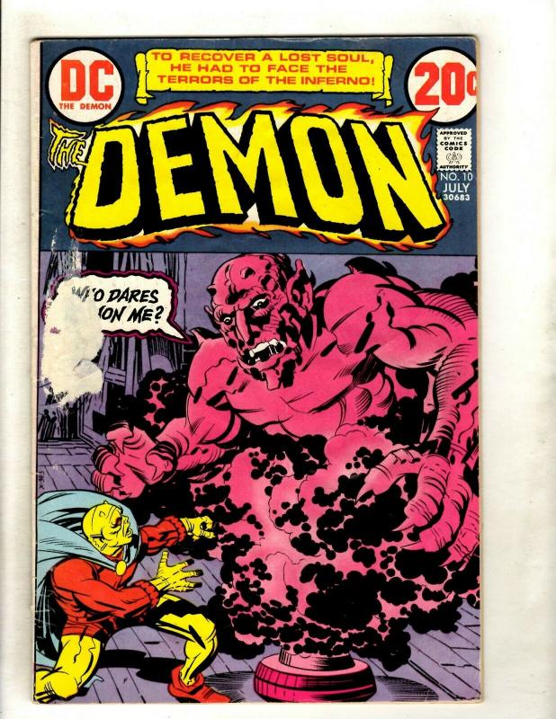 Lot Of 4 The Demon DC Comic Books # 6 FN 10 VG 12 VG 13 FN Jack Kirby GK5