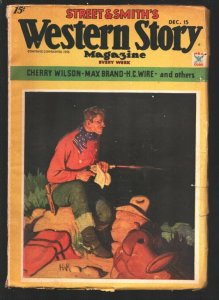 Western Story 12/15/1934-Stories by Max Brand-H. Bedford-Jones & others-VG