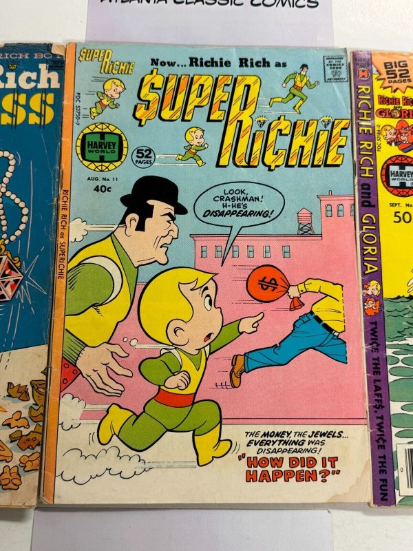 3 Richie Rich Harvey Comic Books # 10 11 45 99 CT8