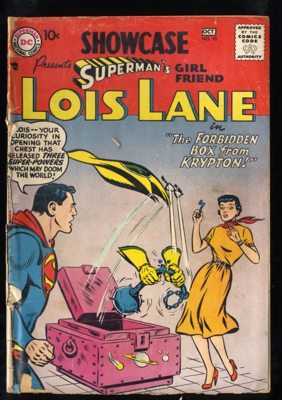 Showcase #10 Low Grade Qualified Read Description! Superman and Lois Lane!