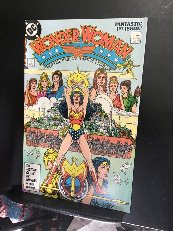 Wonder Woman 1 (1987) High-grade key first issue! Perez art! NM- C’ville CERT!