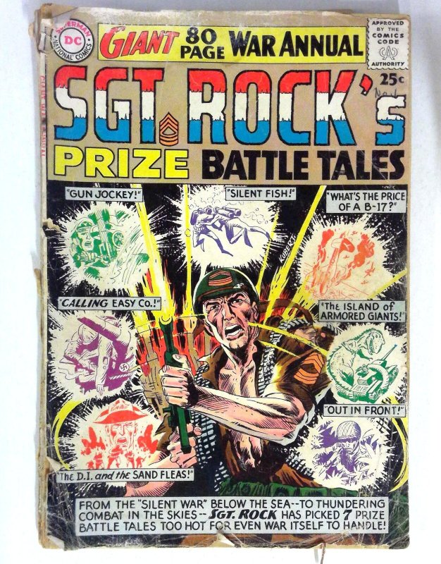 Sgt. Rock's Prize Battle Tales #1 Easy Co. Joe Kubert DC Comics (1964) G