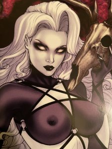 LADY DEATH GALLERY #1 NAUGHTY AUTUMN EQUINOX EDITION SIGNED PULIDO COA NM+