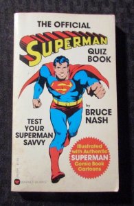 1978 Official SUPERMAN QUIZ BOOK by Bruce Nash FVF 7.0 1st Warner Paperback